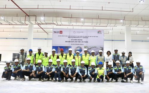 TOKEN E&C REACHES “GOLDEN MILESTONE”: 500,000 SAFE WORKING HOURS AT HOP CHI – NINH BINH PROJECT!