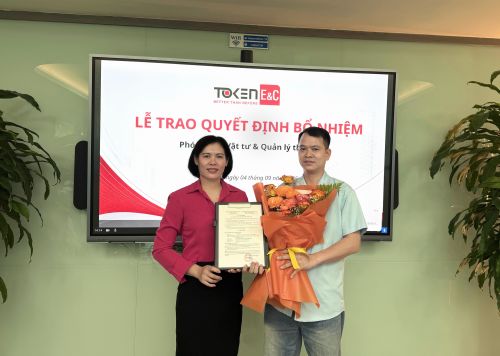TOKEN E&C PRESENTS APPOINTMENT DECISION TO DEPUTY
HEAD OF MATERIALS & SUBCONTRACTOR MANAGEMENT DEPARTMENT